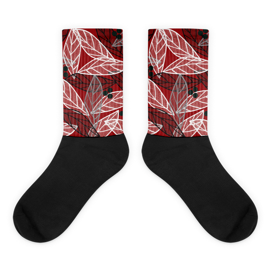 Christmas Leaves | Socks