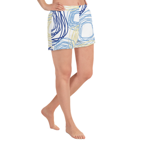 Cheery Flowers | Women's Athletic Short Shorts