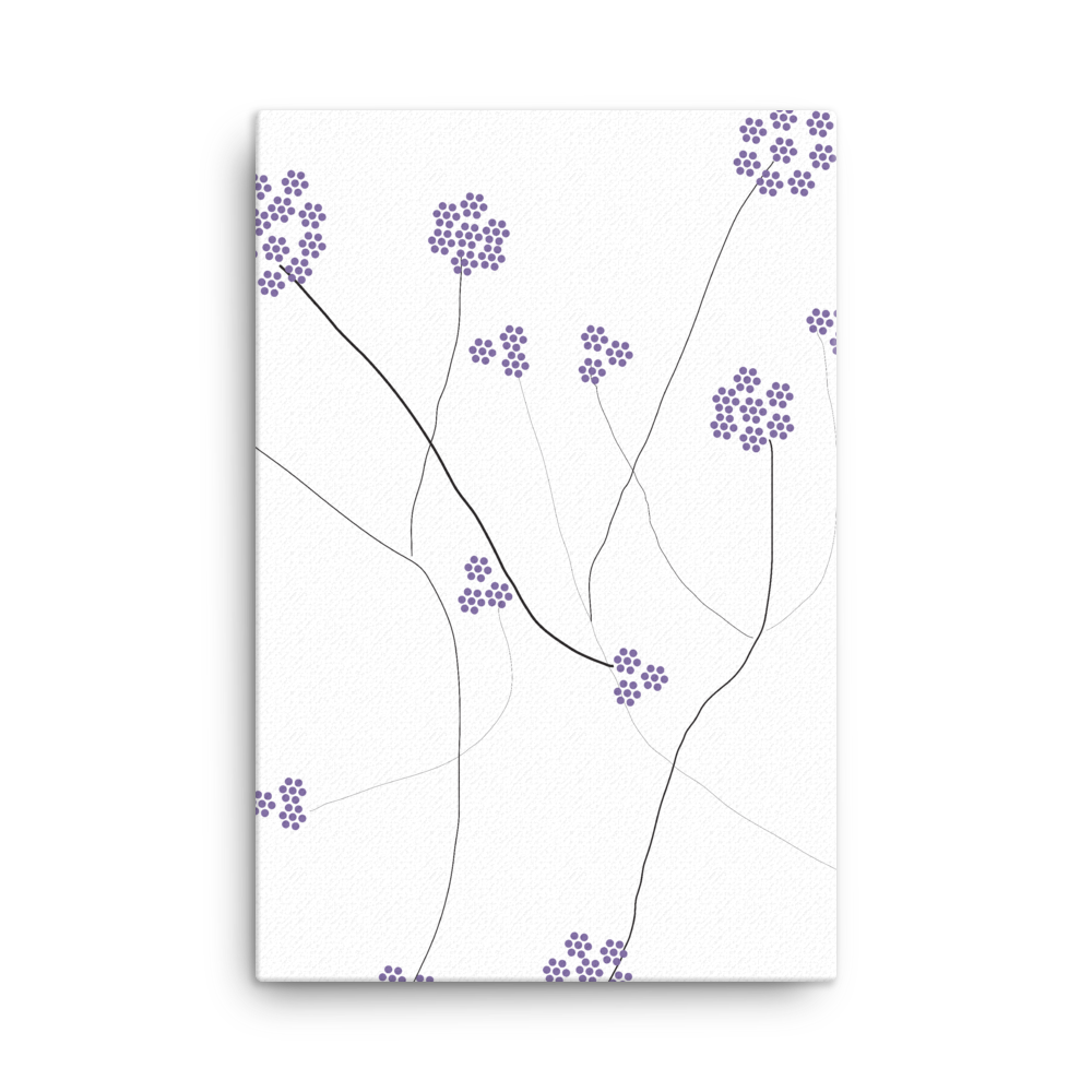 Purple Small Flowers | Canvas