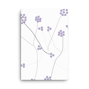 Purple Small Flowers | Canvas