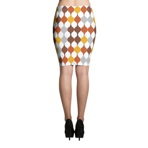 Arabic Warm Ornament | Pencil Skirt
