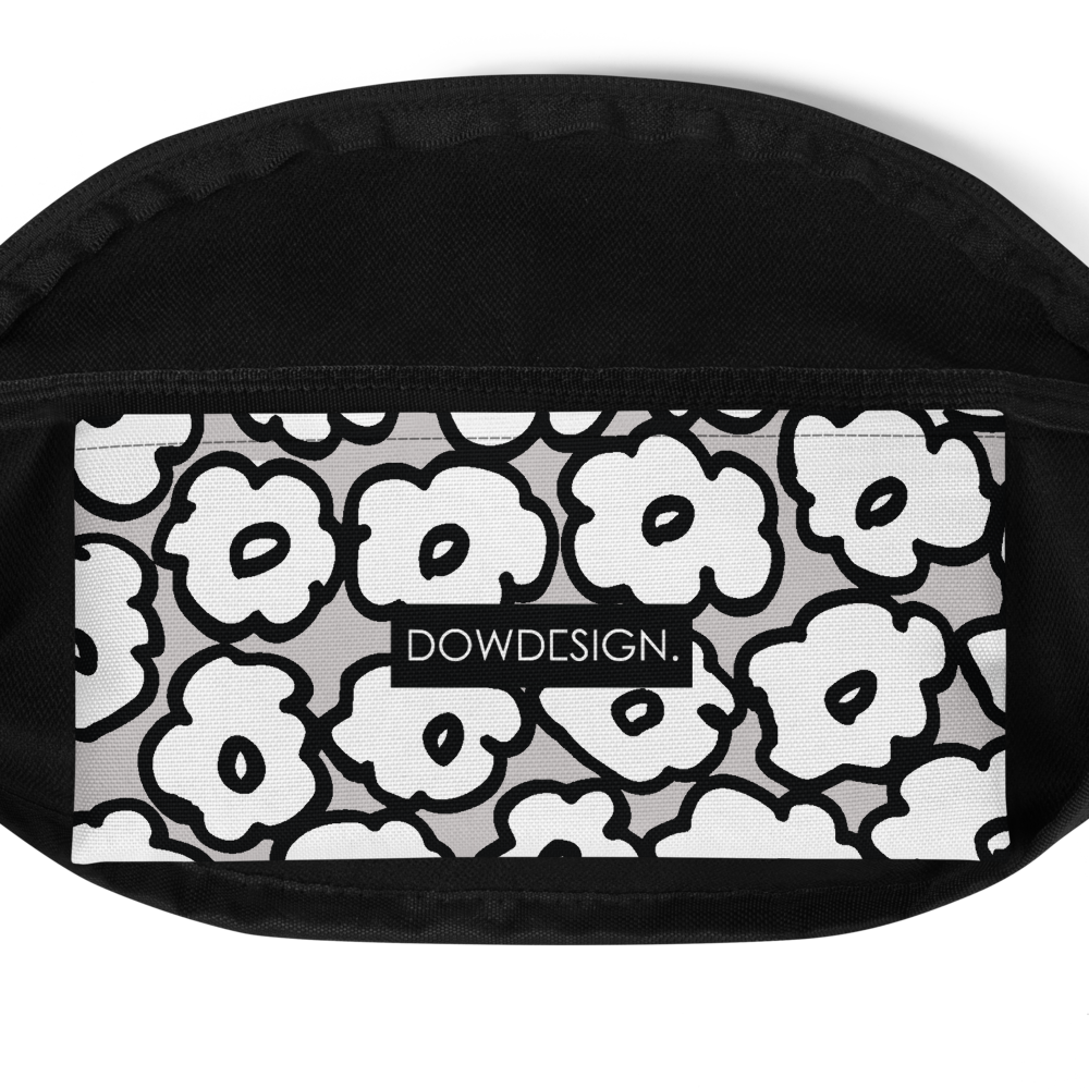 Happy White Flowers | Fanny Pack