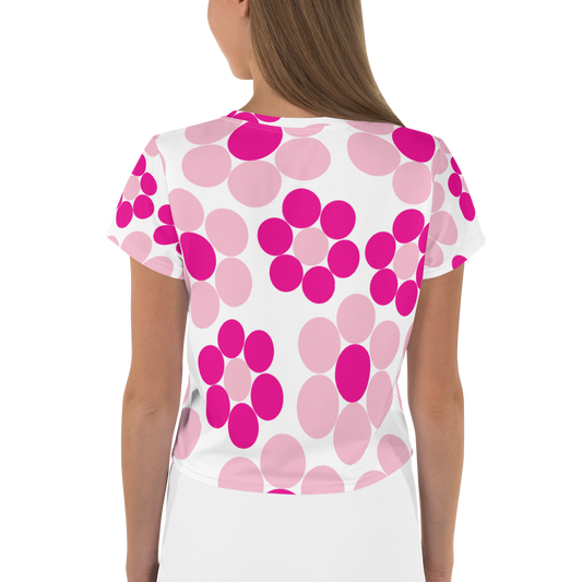 Happy Flowers Ornament | Crop Tee