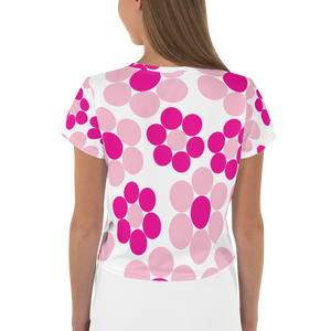 Happy Flowers Ornament | Crop Tee