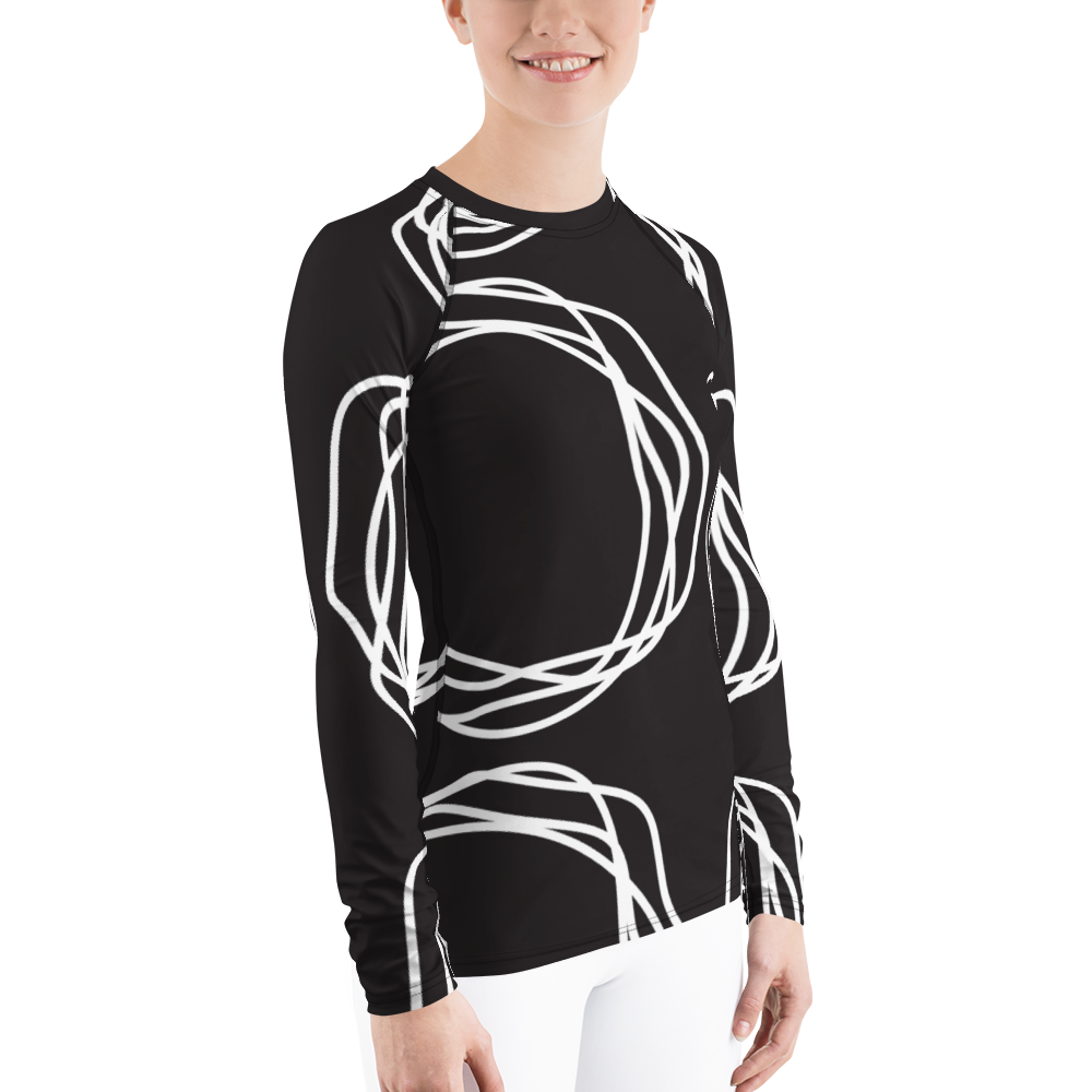 White Flowers | Women's Rash Guard