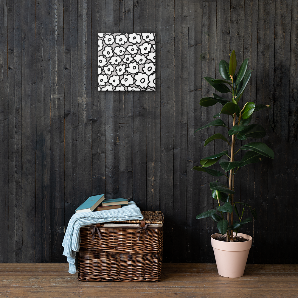 Happy White Flowers | Canvas