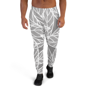 Messy White Leaves | Men's Joggers