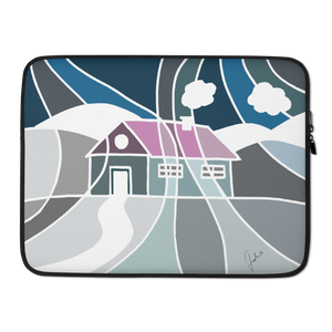 Pastel Winter House | Laptop Sleeve