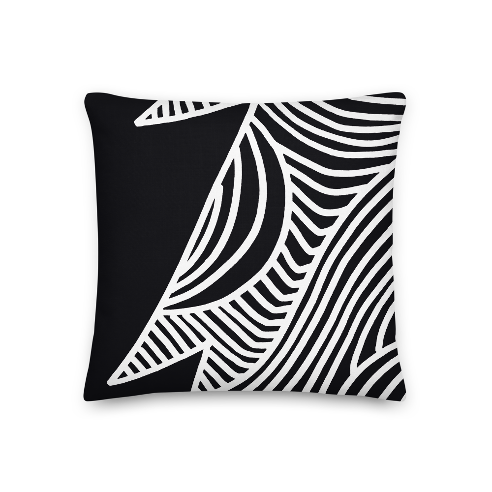 Stars and Trees Black | Pillow