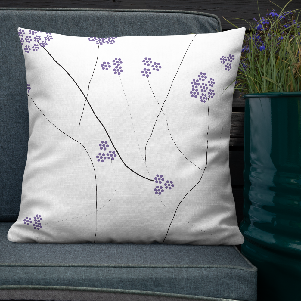Purple Small Flowers | Pillow