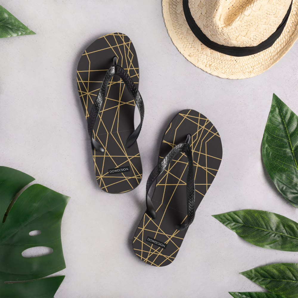 Golden Ornament Lines | Flip-Flops