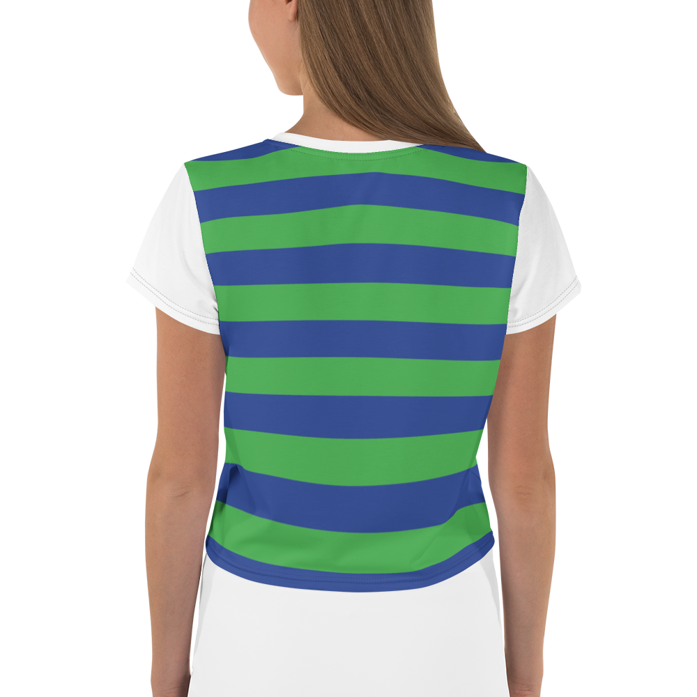 Green and Blue | Crop Tee