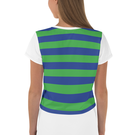 Green and Blue | Crop Tee