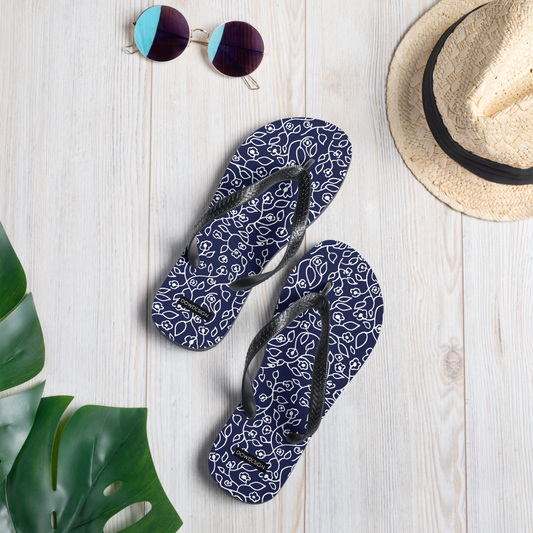 White Small Flowers | Flip-Flops