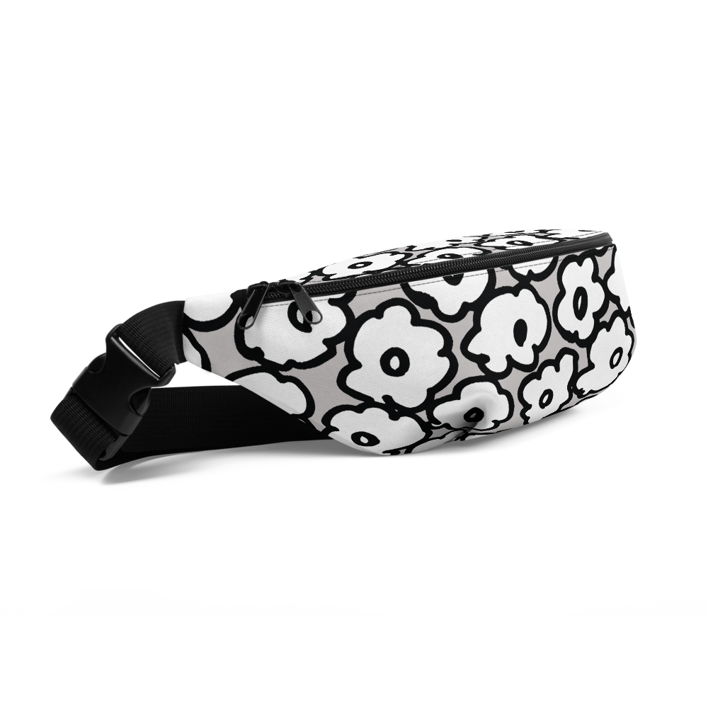 Happy White Flowers | Fanny Pack