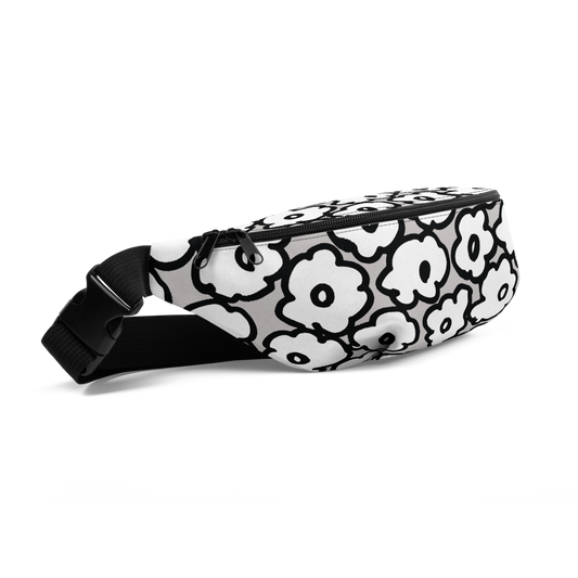 Happy White Flowers | Fanny Pack