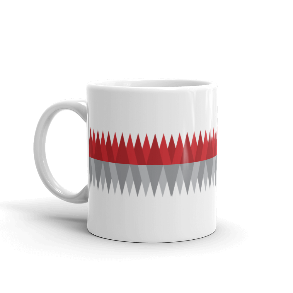 Red Gray Christmas | Mug