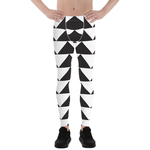 Black and White Triangles | Men's Leggings