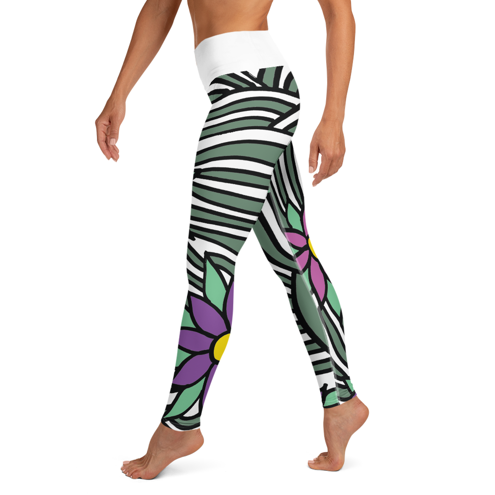 Flower Ornament | Yoga Leggings