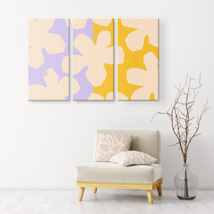 Stylish Flowers | 3 Piece Canvas