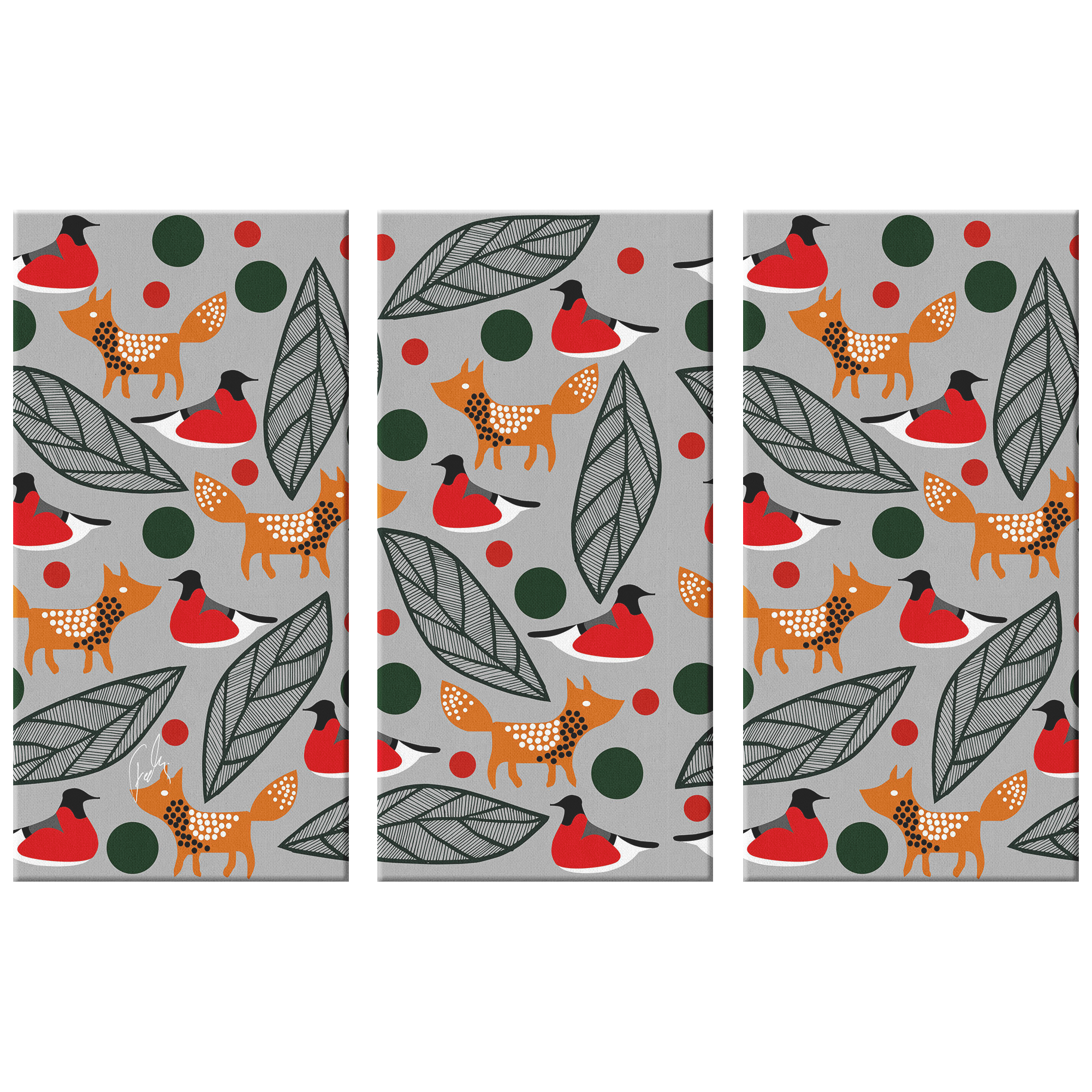Christmas Design | 3 Piece Canvas