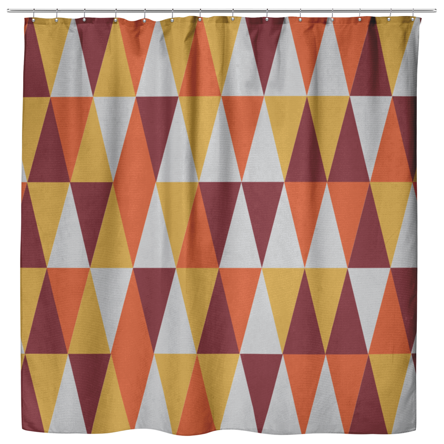 Autumn Triangles | Cloth Shower Curtain