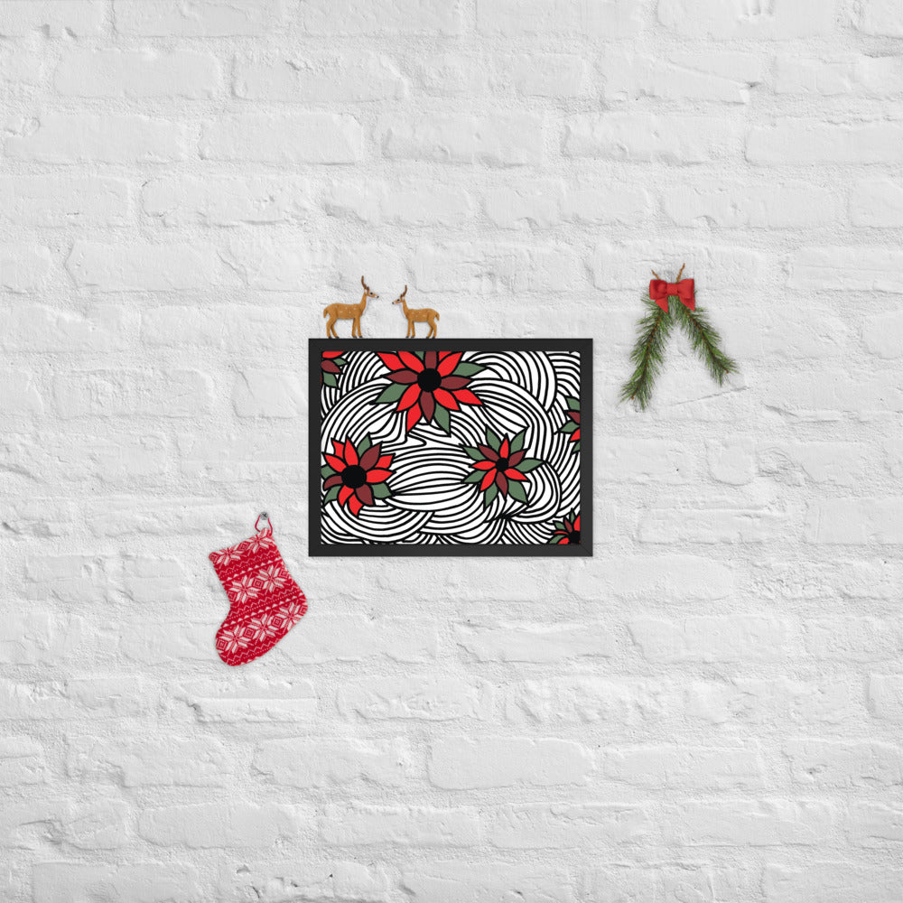 Christmas Flowers | Framed Photo Paper Poster