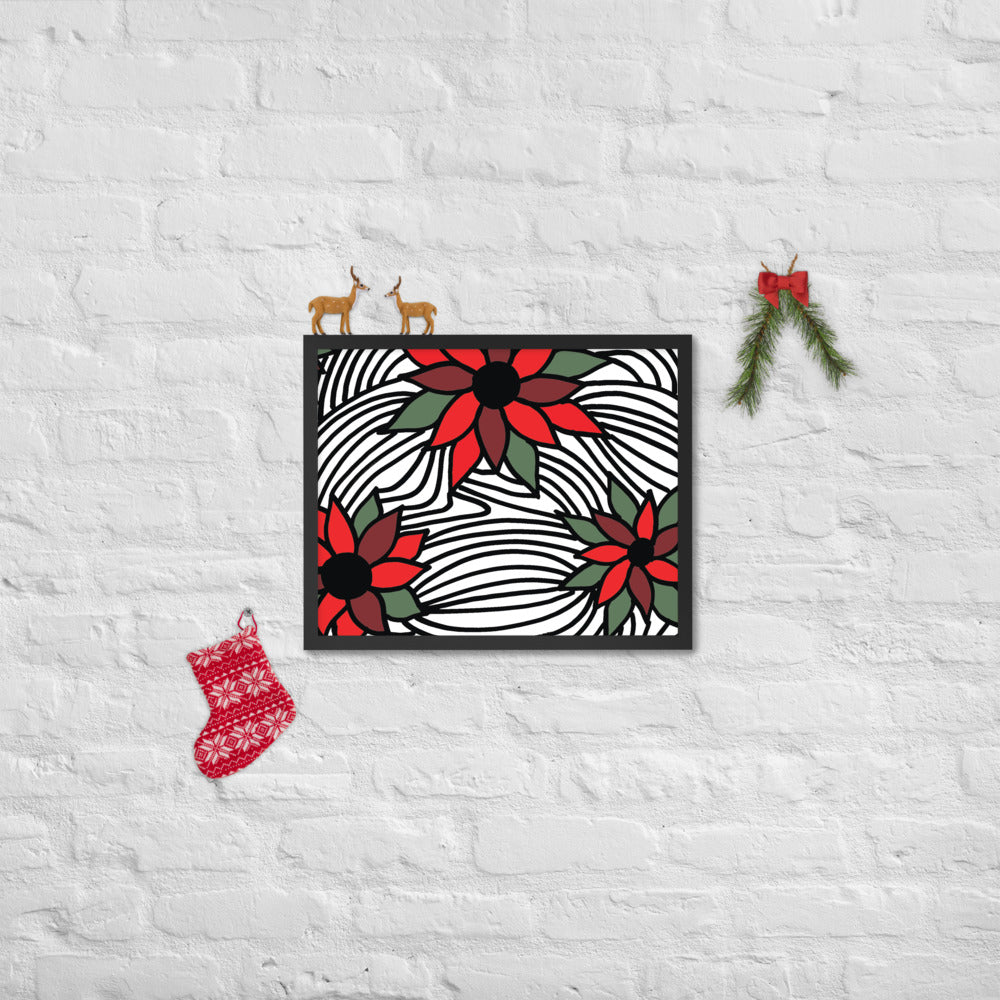 Christmas Flowers | Framed Photo Paper Poster