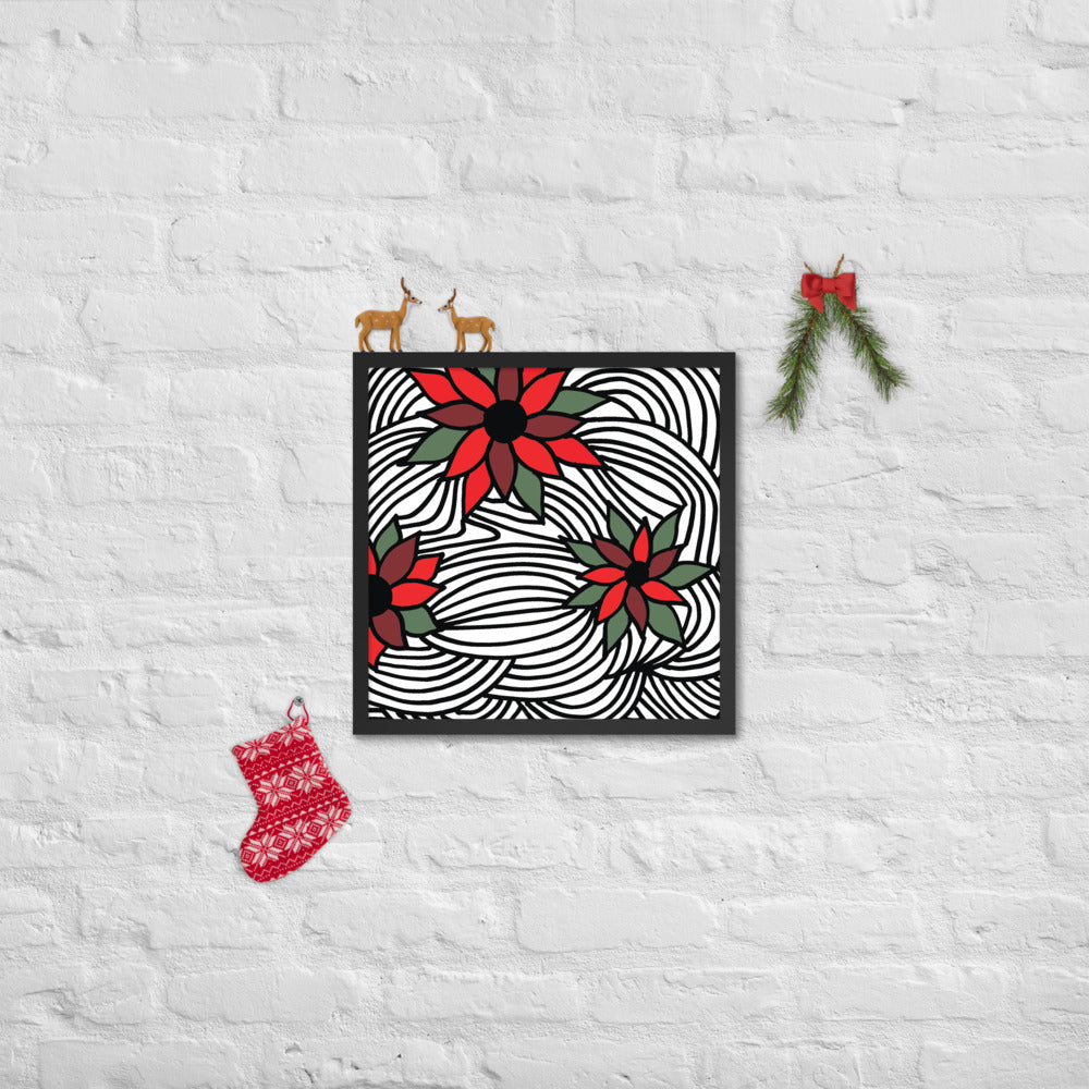 Christmas Flowers | Framed Photo Paper Poster