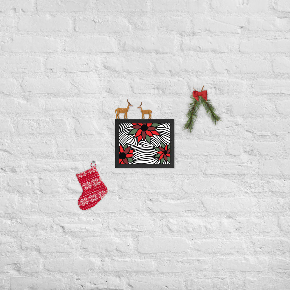 Christmas Flowers | Framed Photo Paper Poster