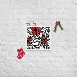 Christmas Flowers | Framed Photo Paper Poster