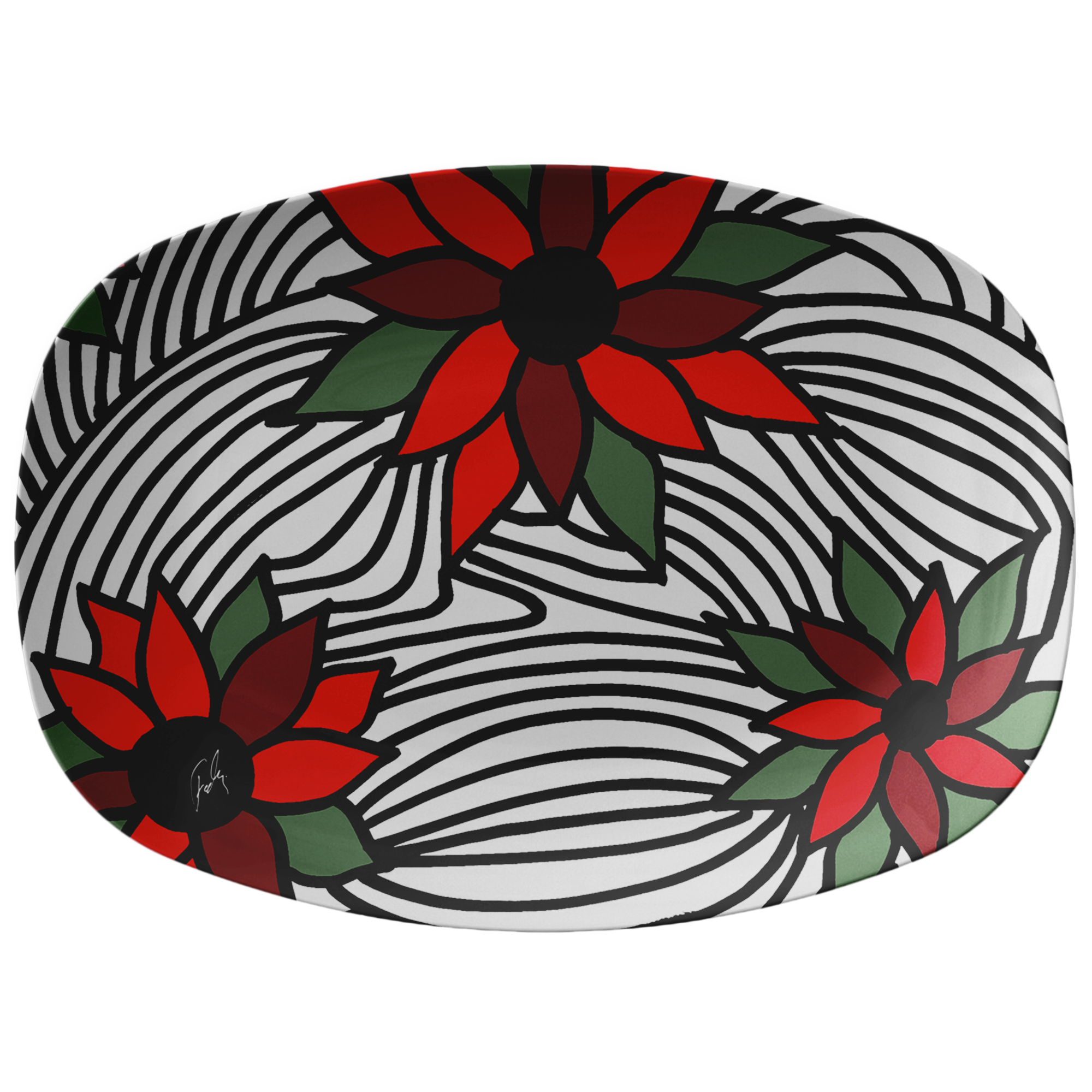 Christmas Flowers | Platter