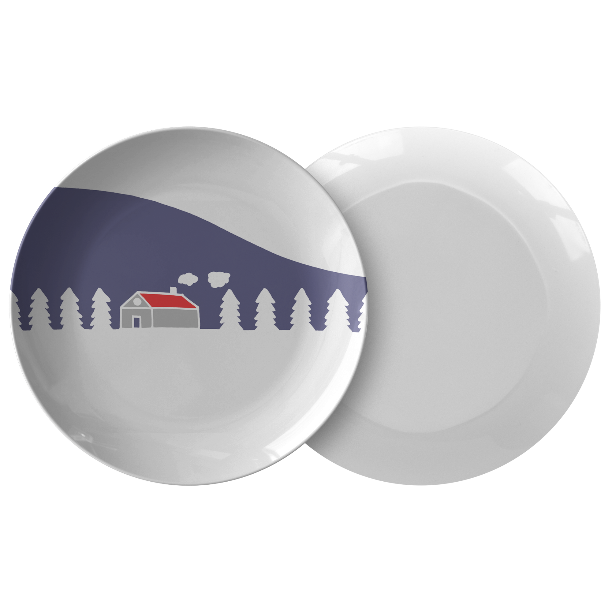 Home In White Forest | Plate