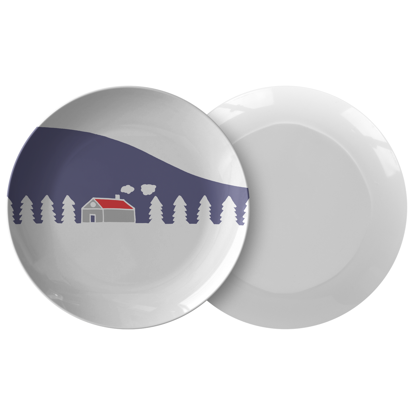 Home In White Forest | Plate