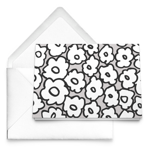 Happy White Flowers | Greeting Cards