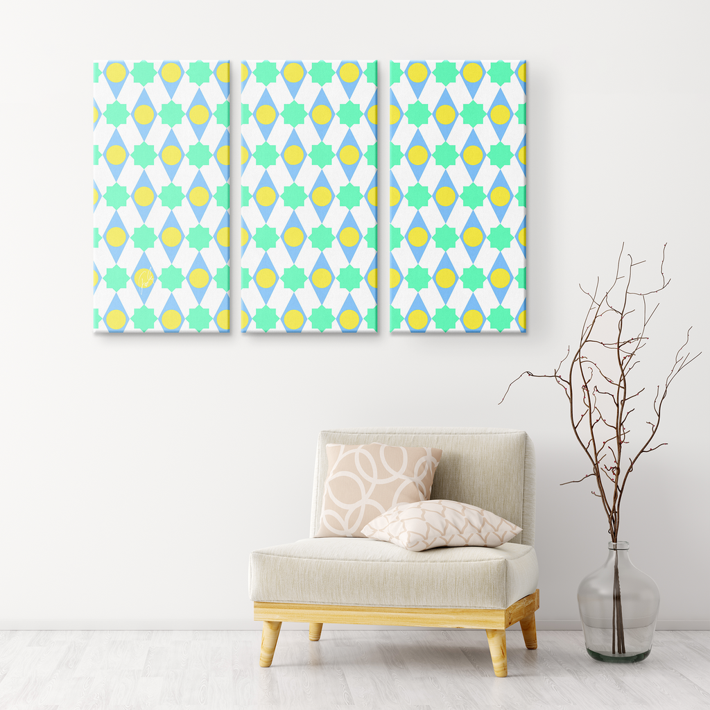 Mediterranean Feeling | 3 Piece Canvas