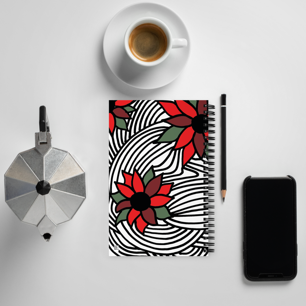 Christmas Flowers | Spiral Notebook