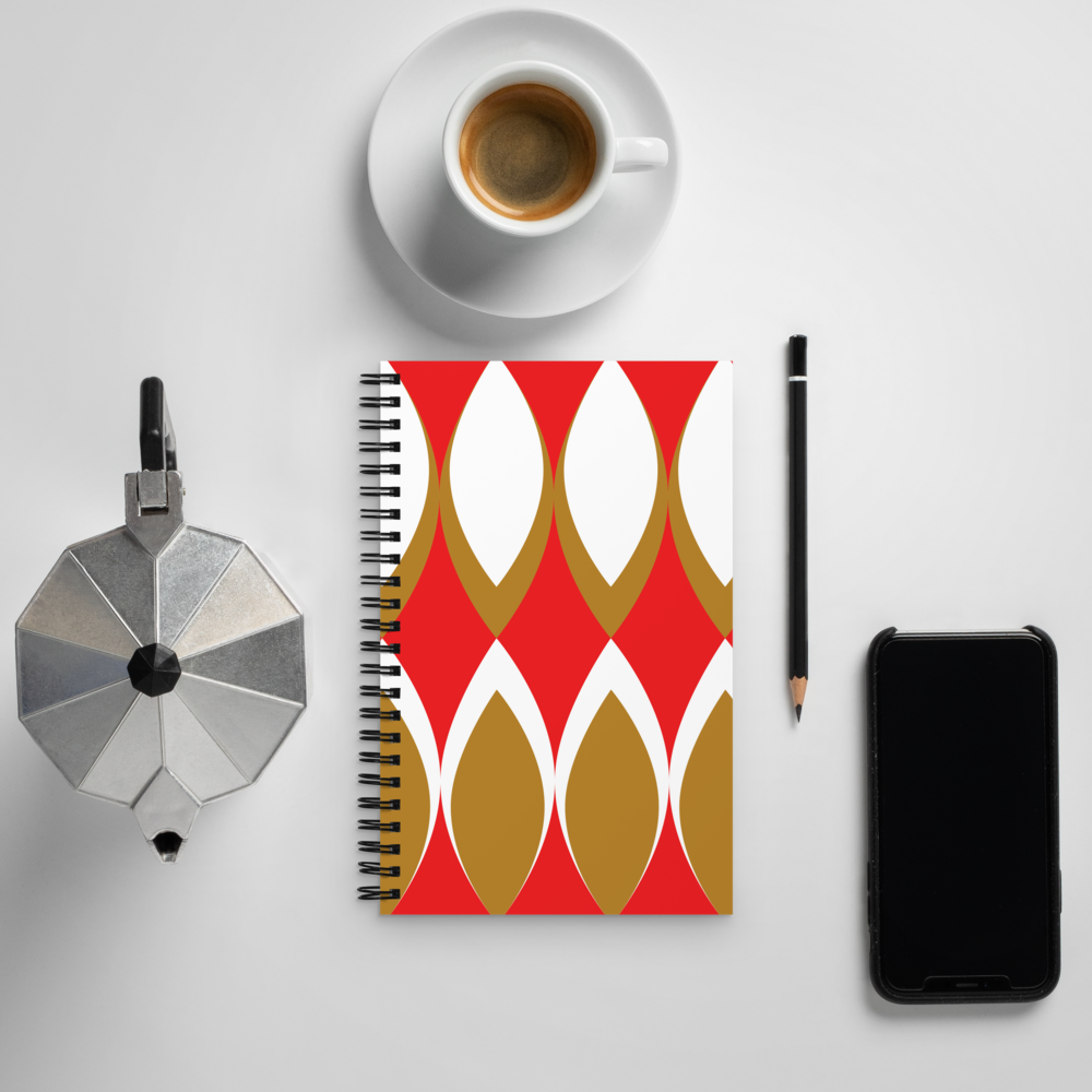 Golden Eye Christmas | Spiral Notebook