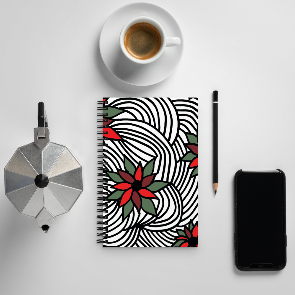 Christmas Flowers | Spiral Notebook