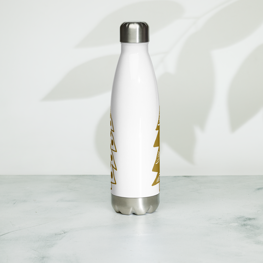 Golden Christmas Trees | Stainless Steel Water Bottle