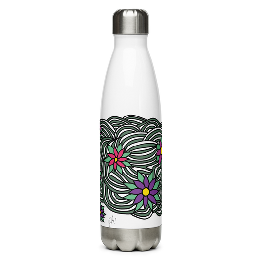 Flower Ornament | Stainless Steel Water Bottle