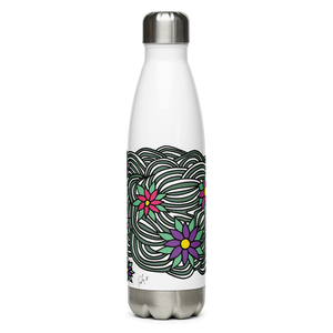 Flower Ornament | Stainless Steel Water Bottle