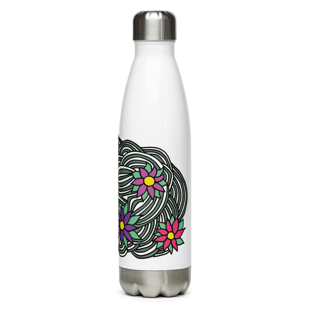 Flower Ornament | Stainless Steel Water Bottle
