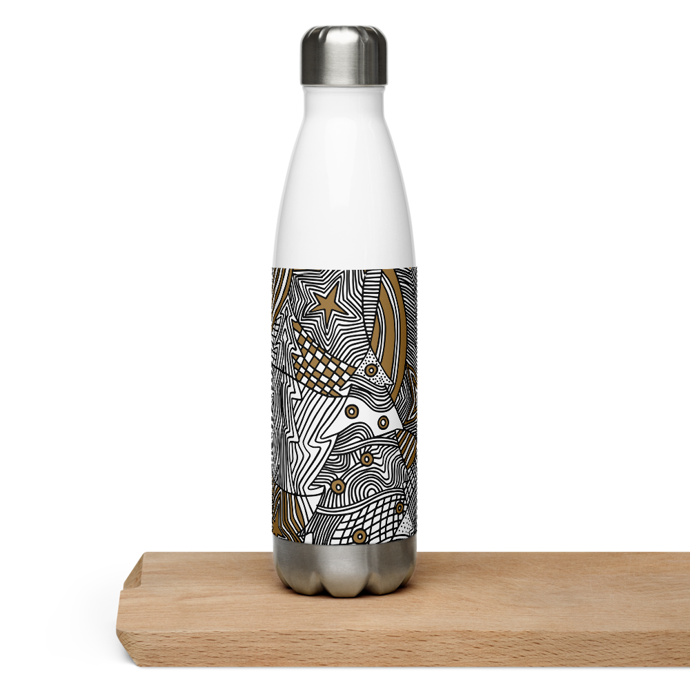 Christmas Graphic Ornament | Stainless Steel Water Bottle