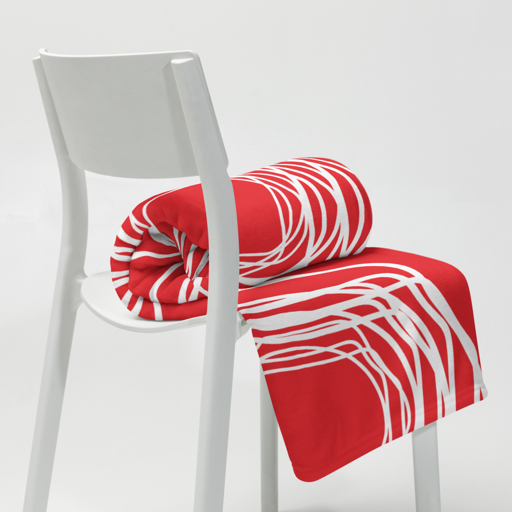 Red Flowers | Throw Blanket