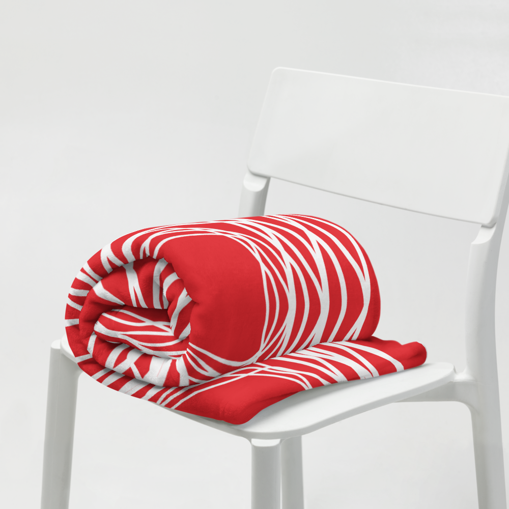 Red Flowers | Throw Blanket