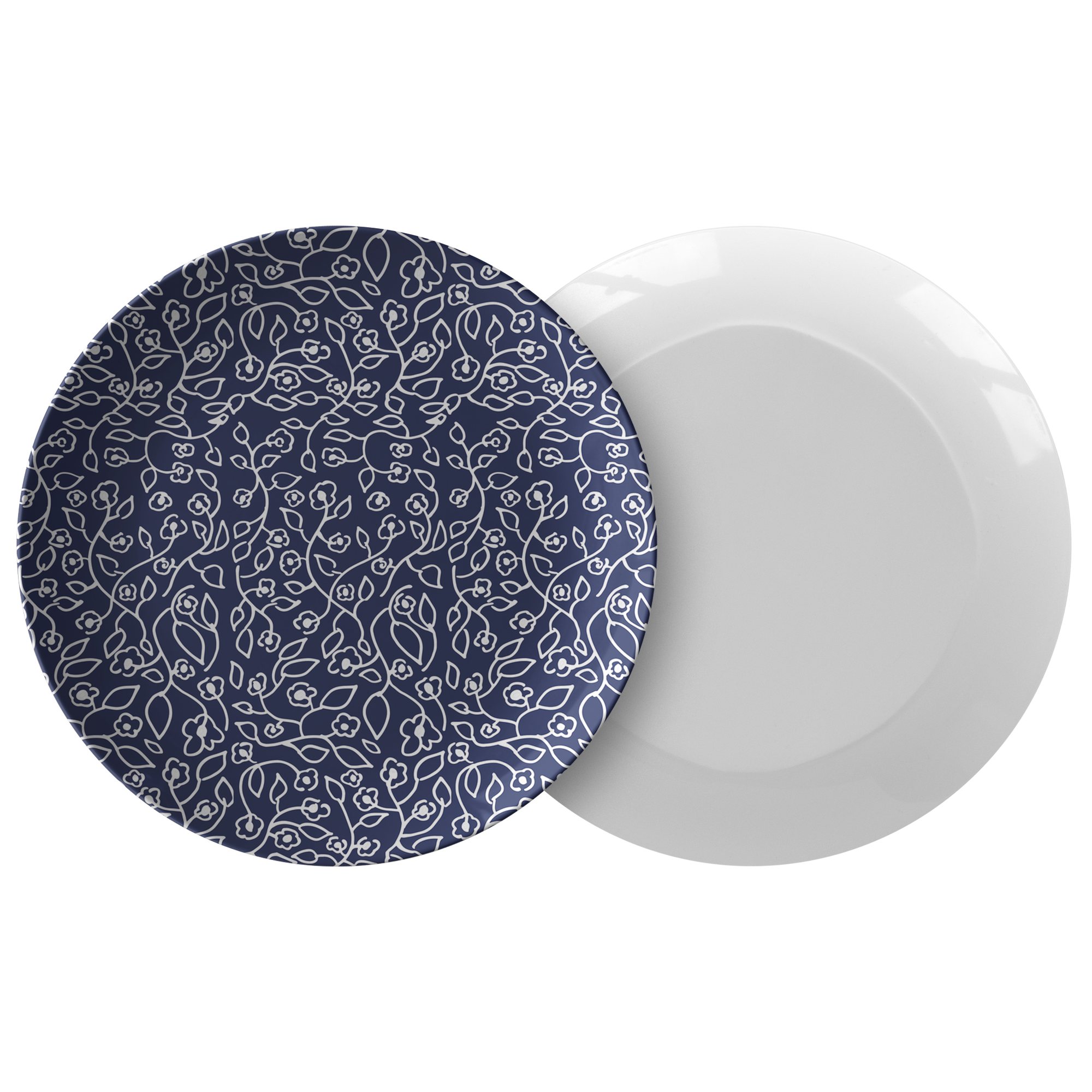 White Small Flowers | Plate