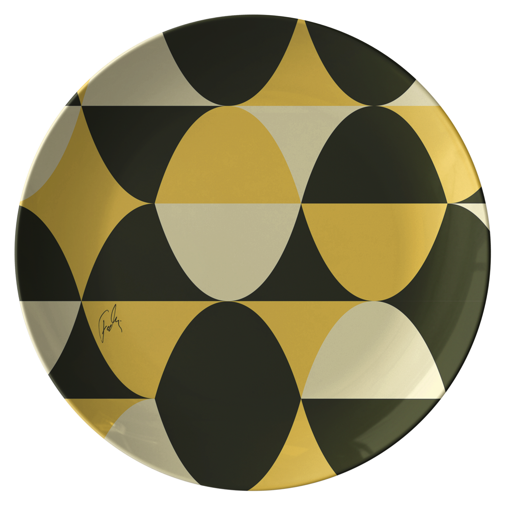 Yellow and Black Eggs | Plate