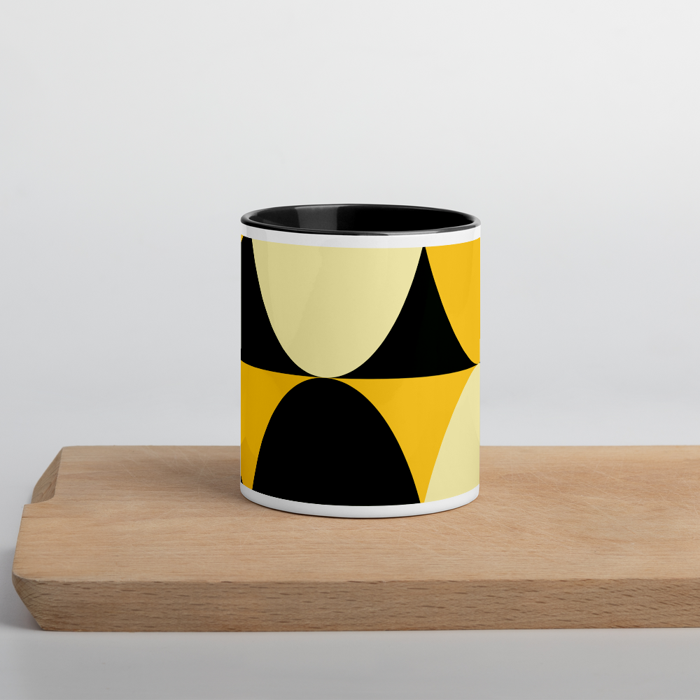 Yellow and Black Eggs | Colored Mug