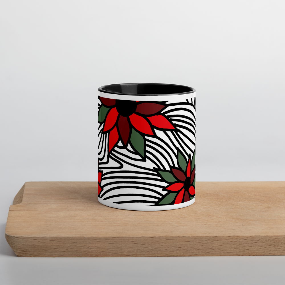 Christmas Flowers | Colored Mug